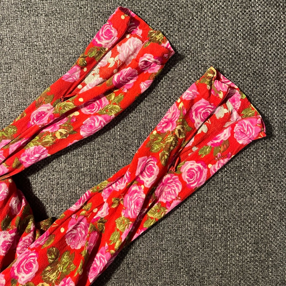 Zara Cropped Rose Patterned Top - Picture 5 of 5